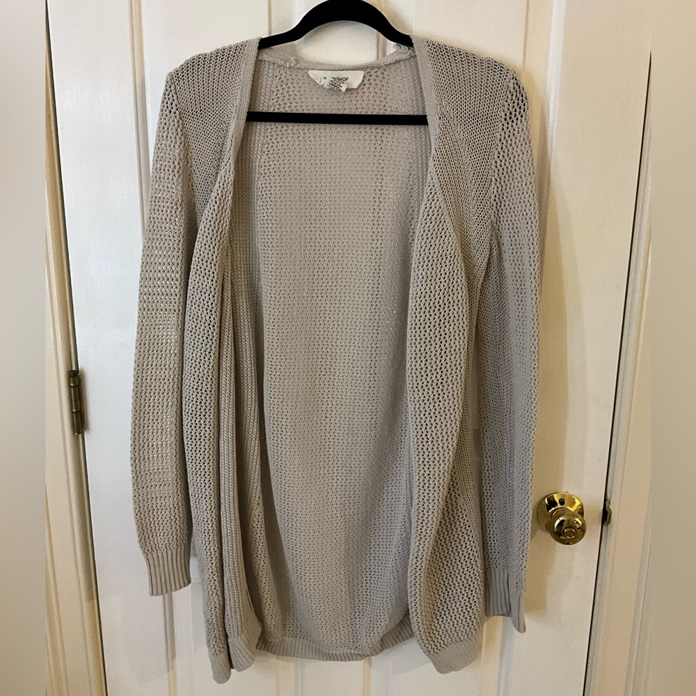 Workshop Republic Clothing Light Gray Cardigan